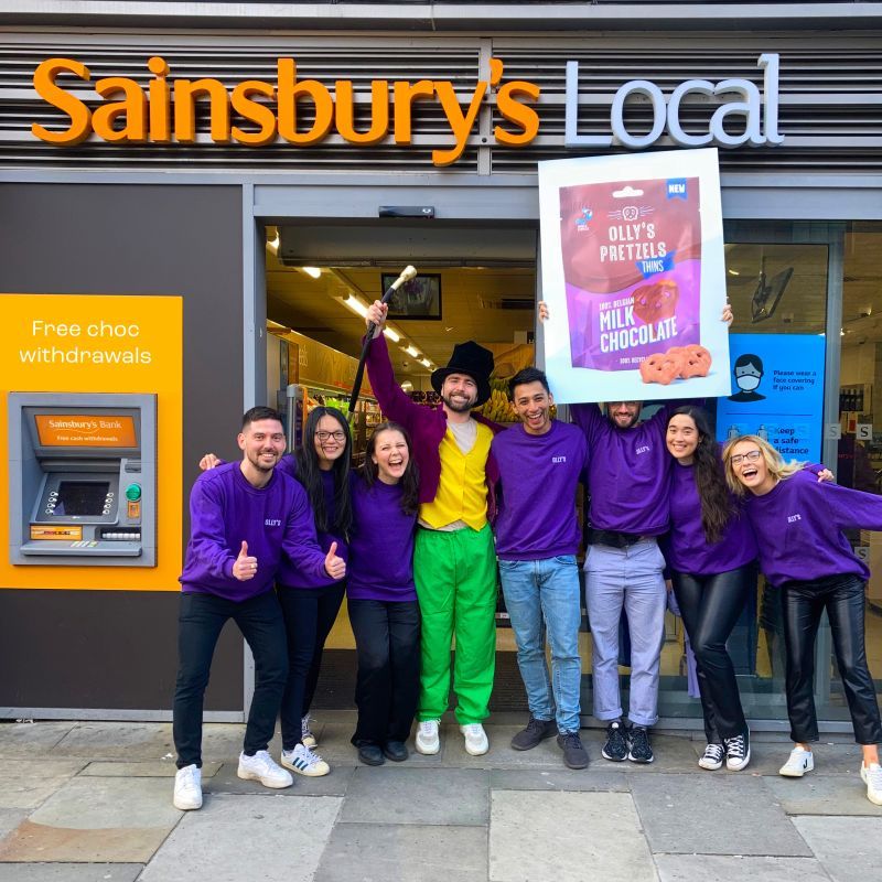 Olly's Chocolate Pretzel Thins now available in 900 Sainsbury's Locals